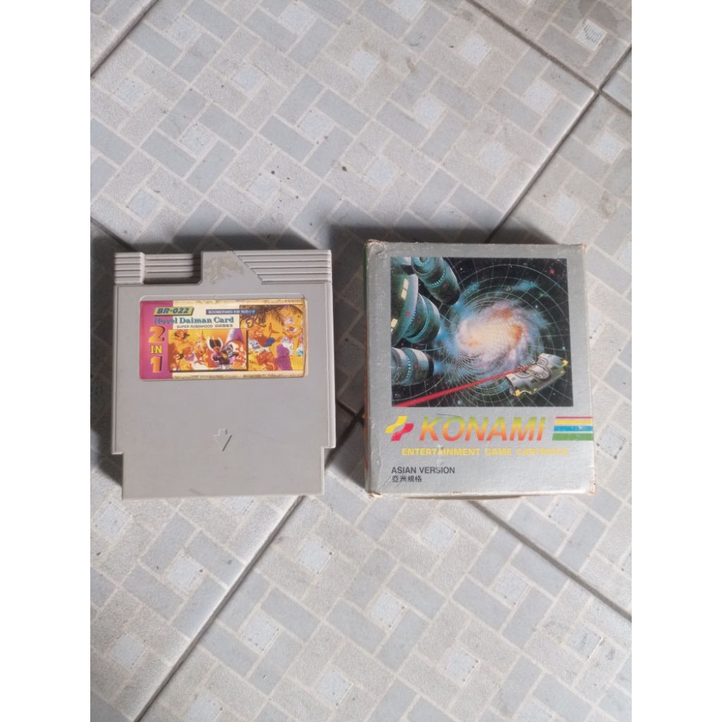 cartridge kaset nintendo nes original konami 2in1