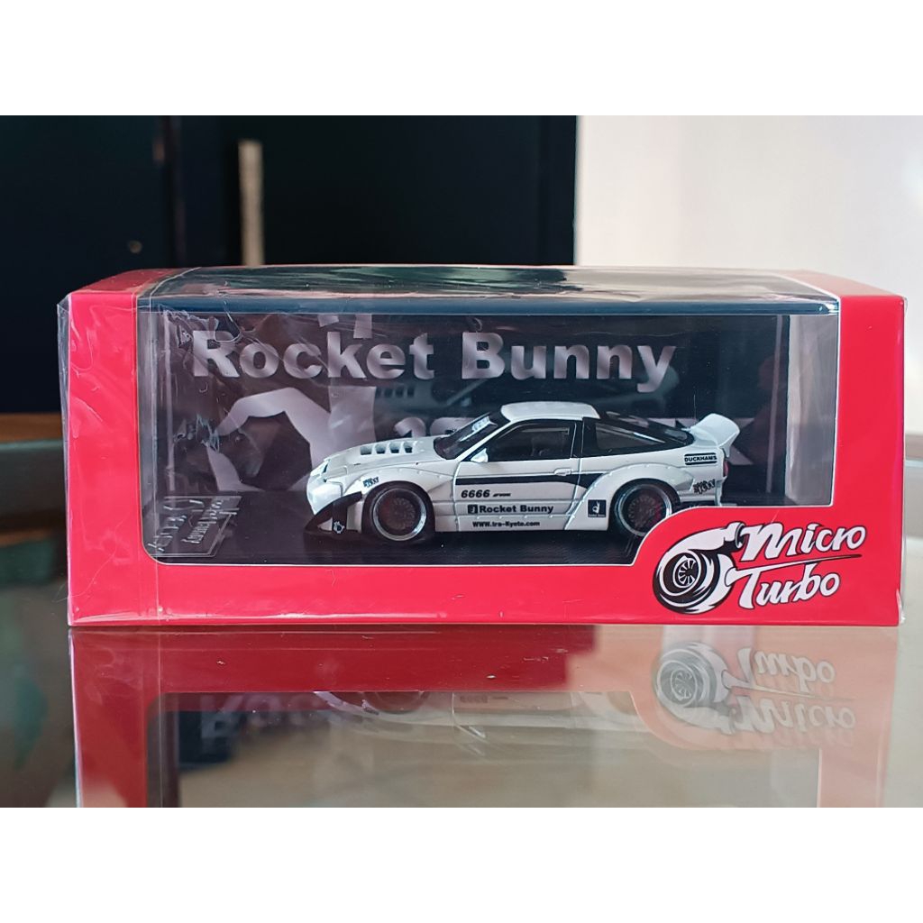 Micro Turbo Nissan 180SX Rocket Bunny White