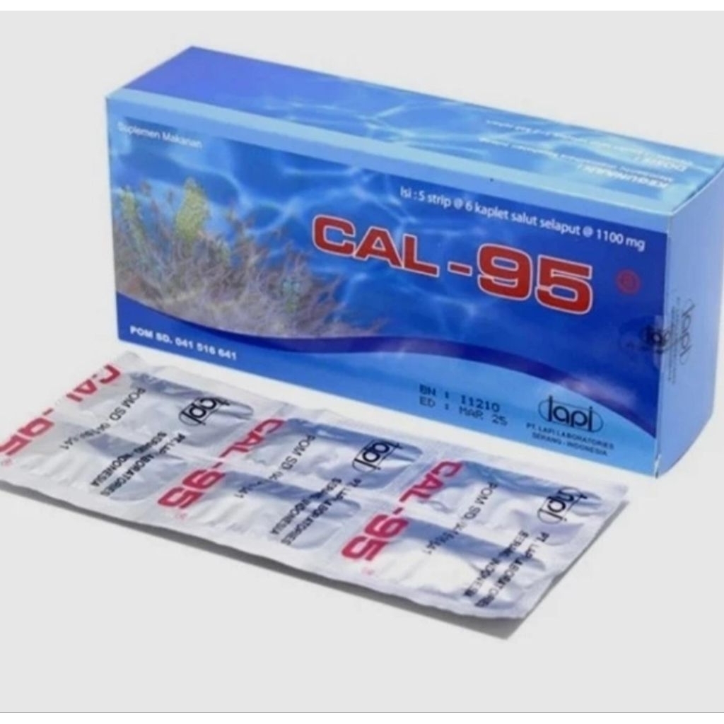 Cal-95  Cal 95 Cal95 Kalsium untuk ibu hamil PERBOX 30 tablet