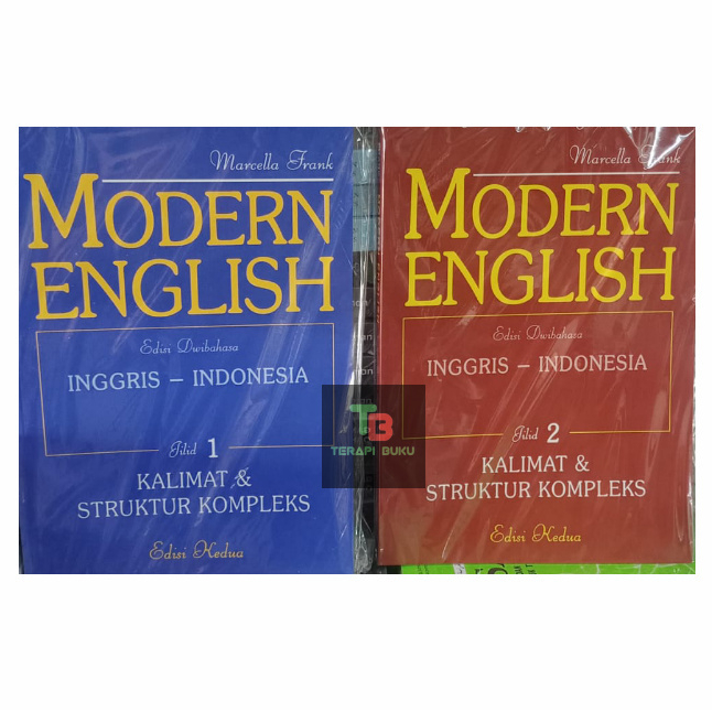 Paket Buku Modern English Edisi Dwibahasa Inggris Indonesia 2 Jilid - Marcella Frank Terapibuku Ori