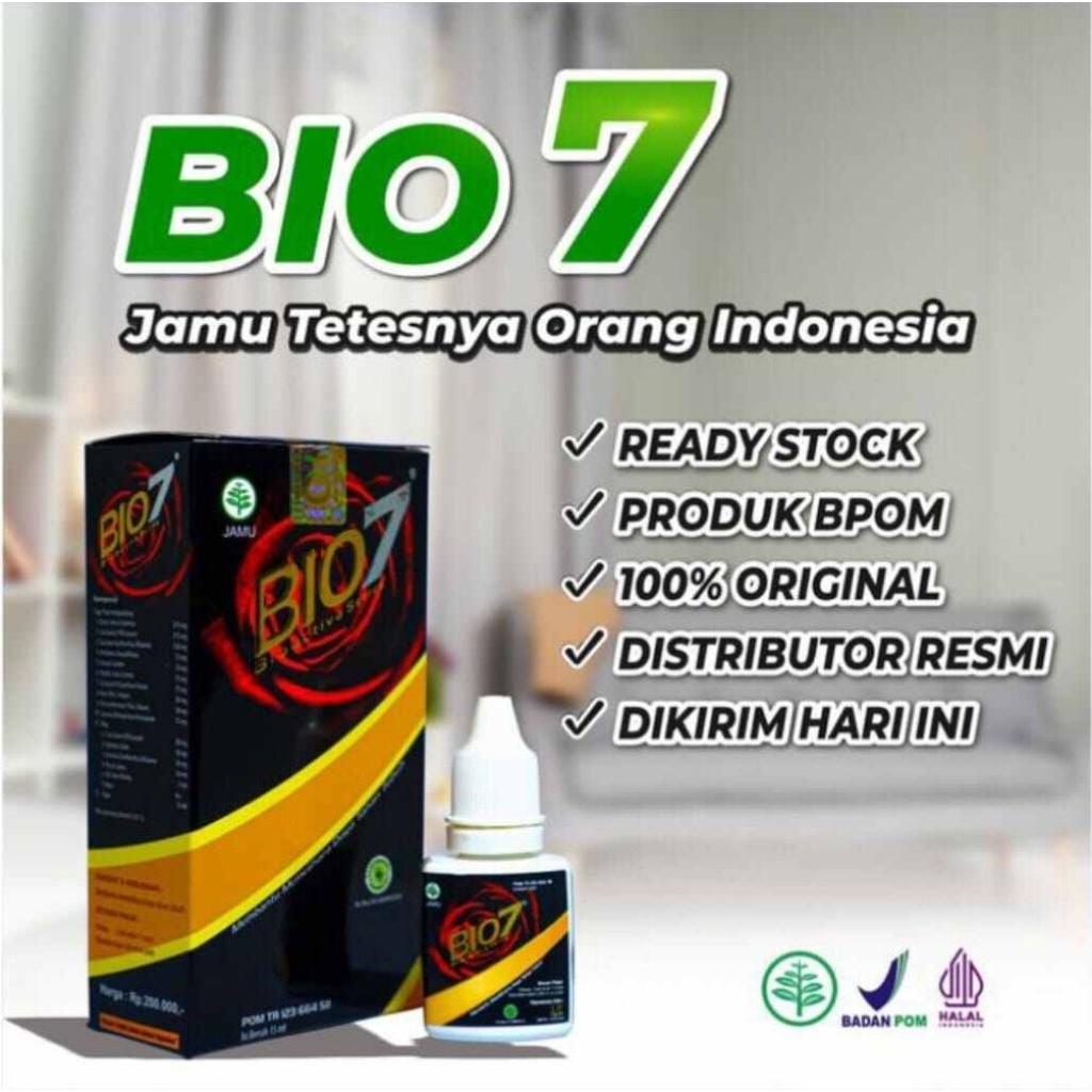 BIO 7 Jamu Tetes Herbal Asli Original
