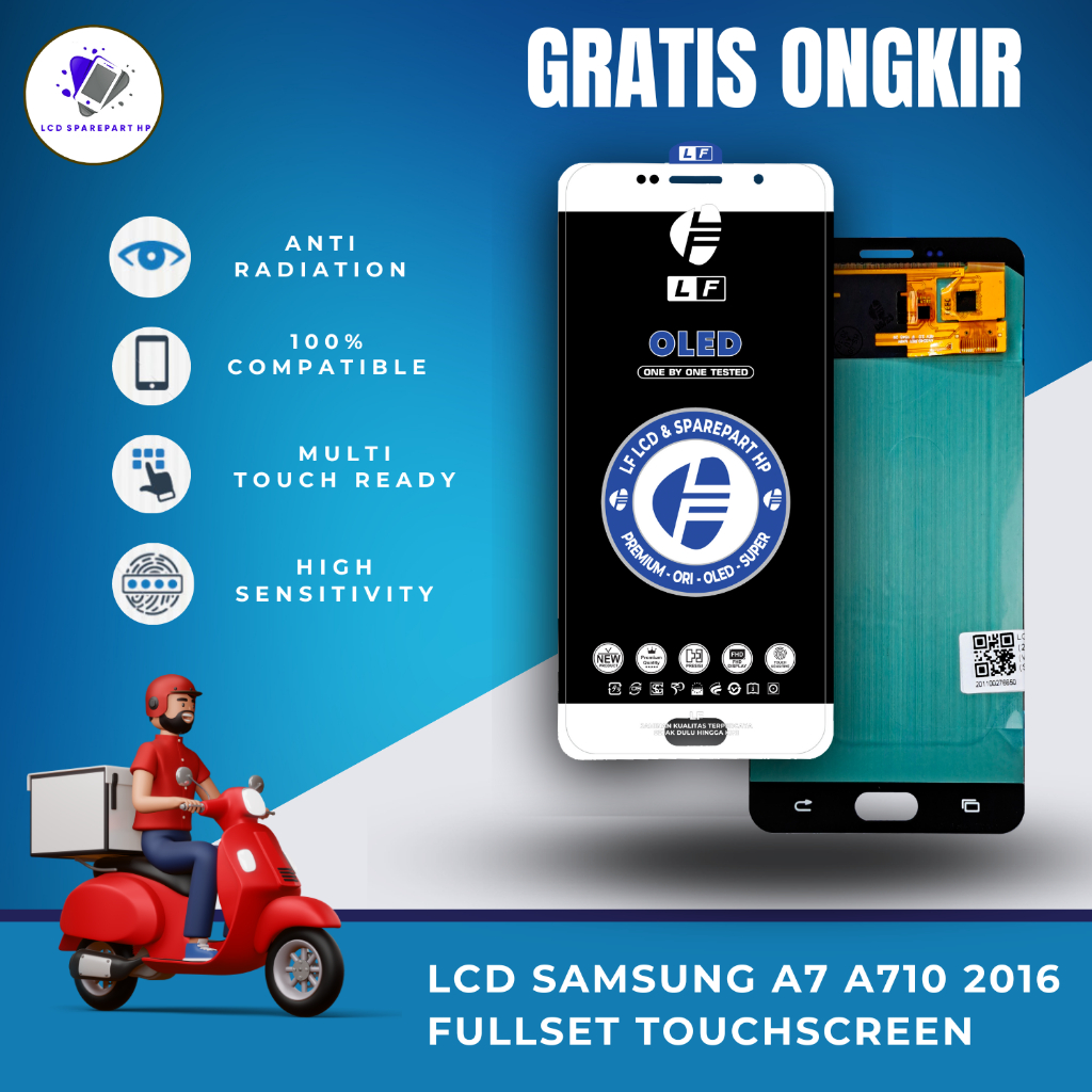 LCD SAMSUNG A7 A710 2016 FULLSET TOUCHSCREEN