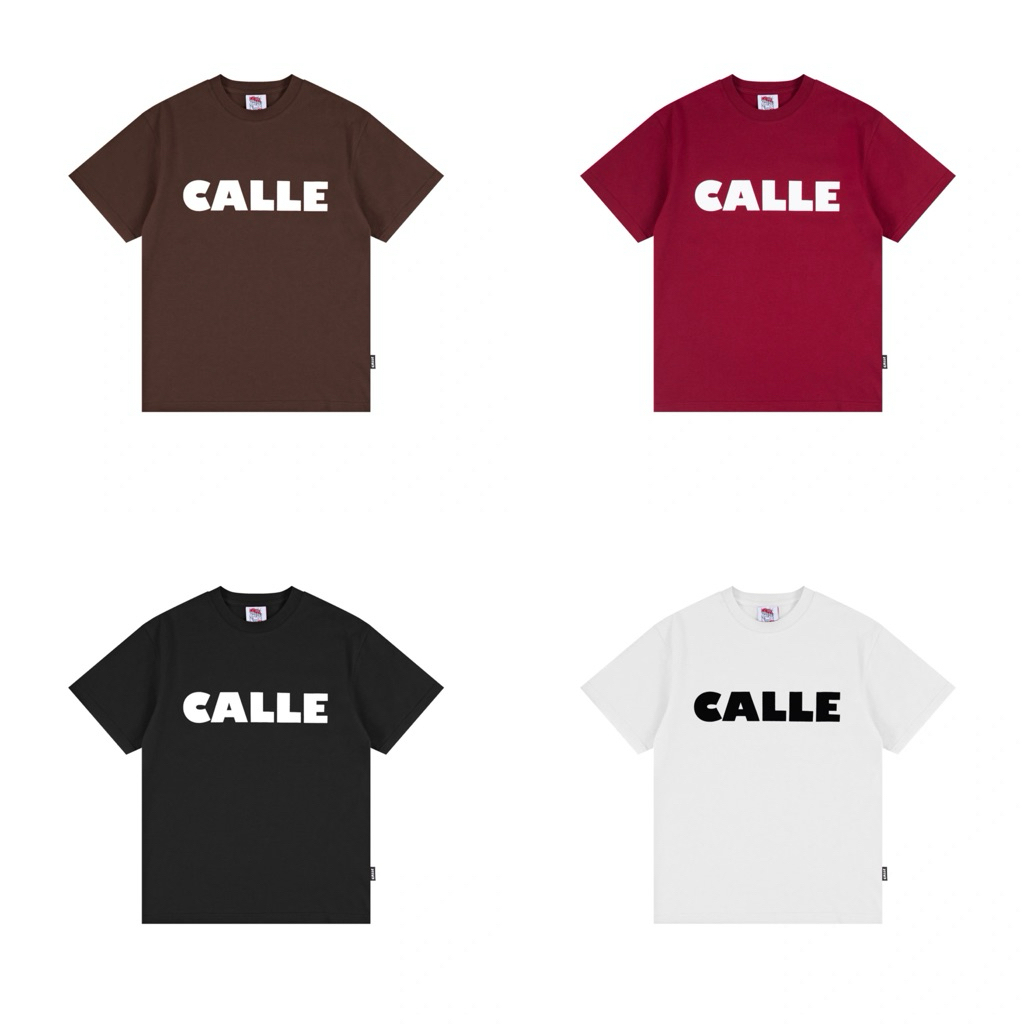 CALLE BASICS TI-SYATS BLACK / WHITE / BROWN / MAROON | KAOS CALLE | CALLE MURAH | KAOS CALLE DE LARA