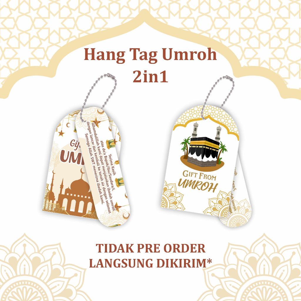 Hang Tag Gift Umroh - Tag Souvenir Umroh