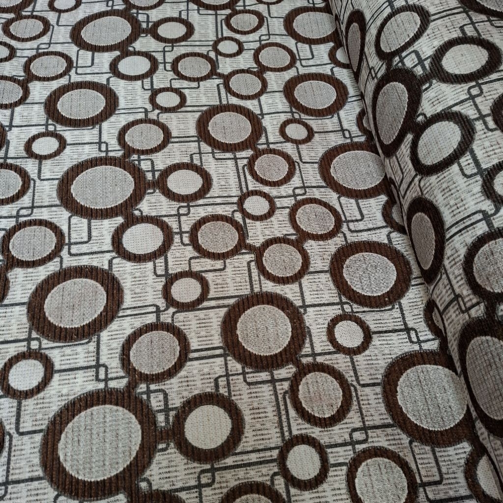 KAIN SOFA MOTIF BULAT // KAIN CHENIL SOFA METERAN // KAIN SOFA MINIMALIS