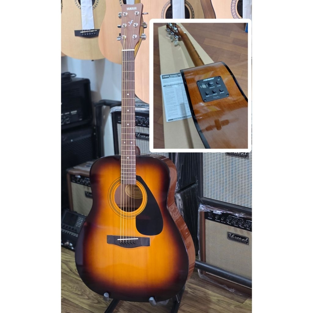 Gitar Akustik Elektrik Original Yamaha F310 TBS Fishman Isys Plus Preamp - Yamaha F310 TBS - Gitar Y