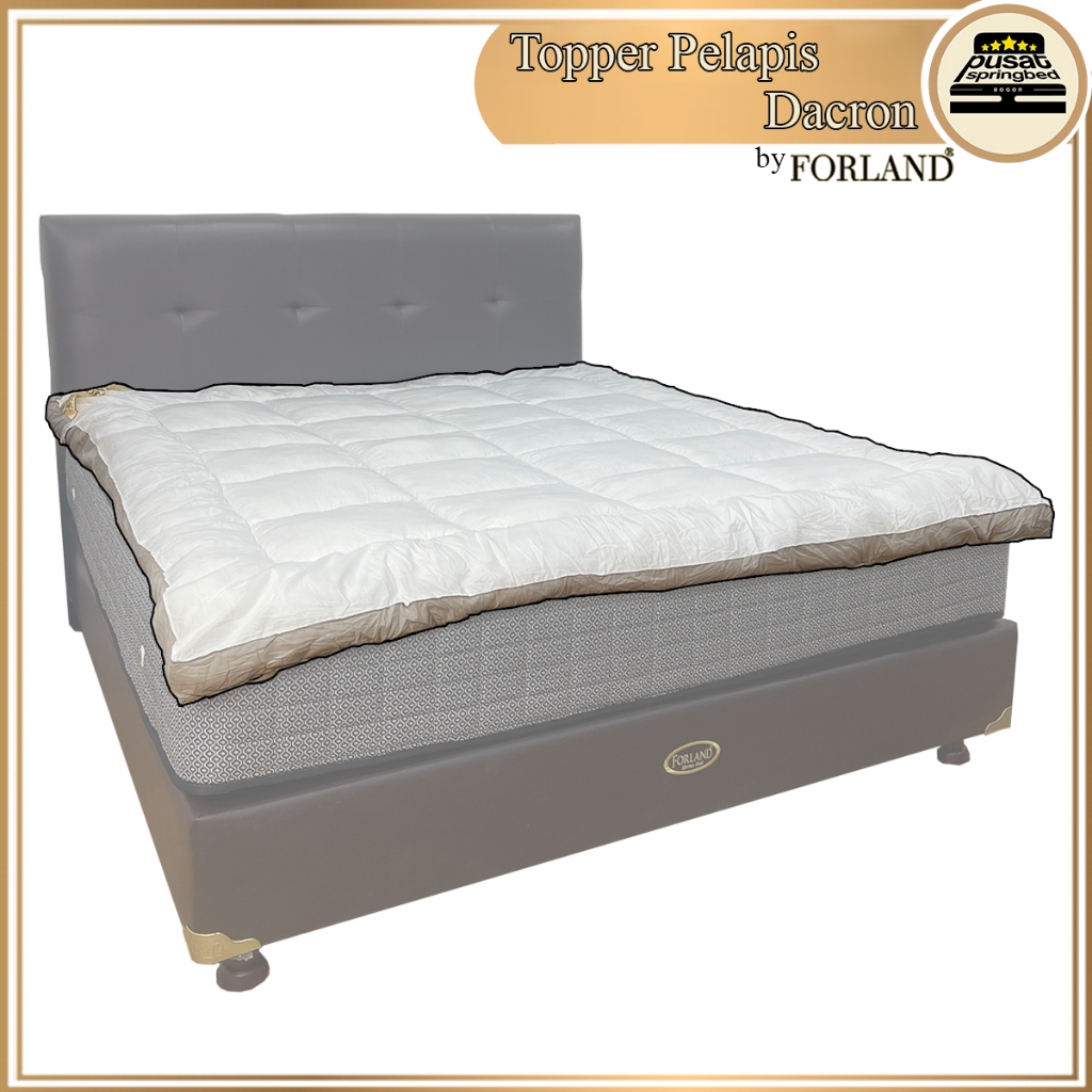 Matras Topper Dacron Kasur Springbed / Pelapis Kasur - Forland Topper Dacron