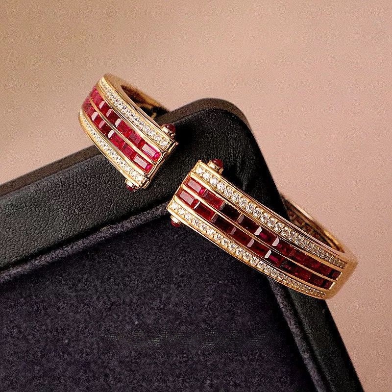 [ Premium Lab Ruby / Lab Carbon Diamond ]-FL-IF-VVS1-D Emas Asli 18K/24K Gold PREMIUM Perhiasan Jewe