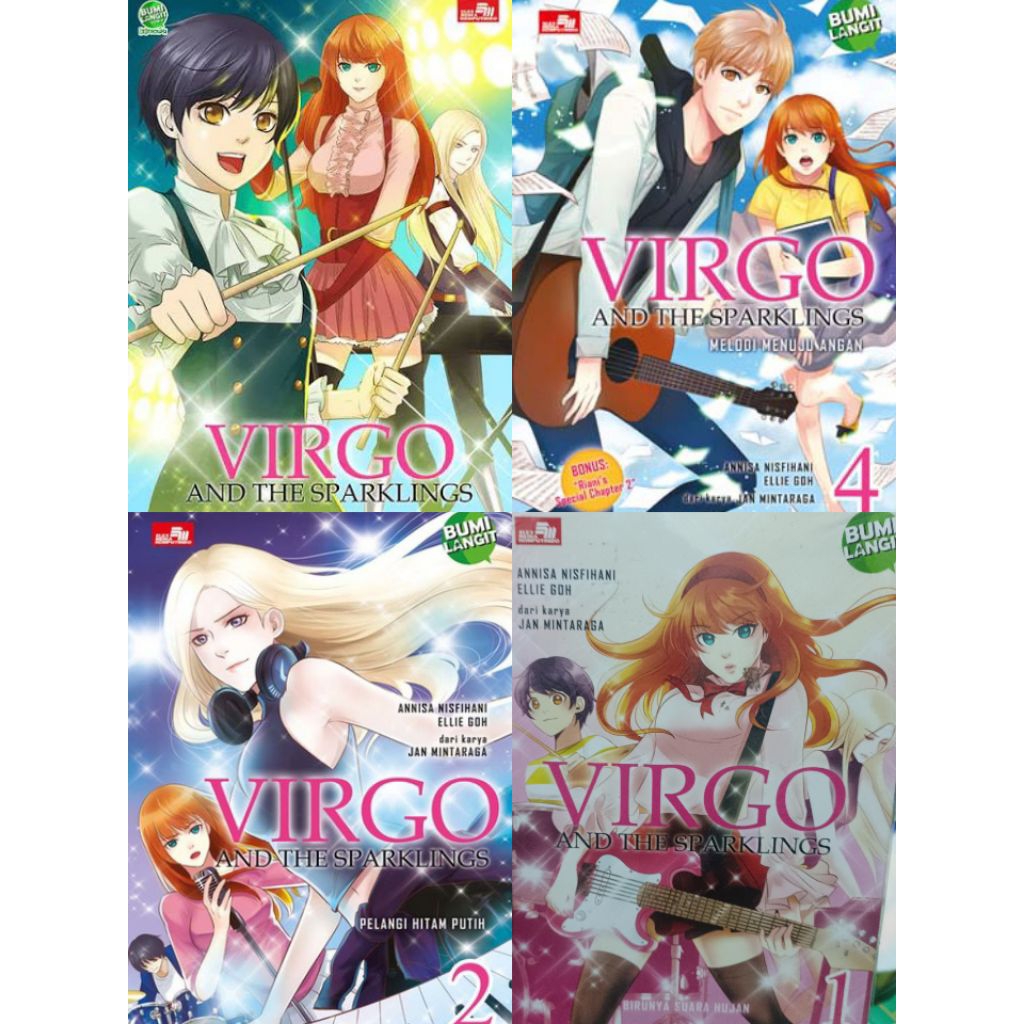 Komik Virgo and the sparklings 1,2,3,4 segel / komik Virgo and the sparklings vol 1,2,3,4 segel / ko