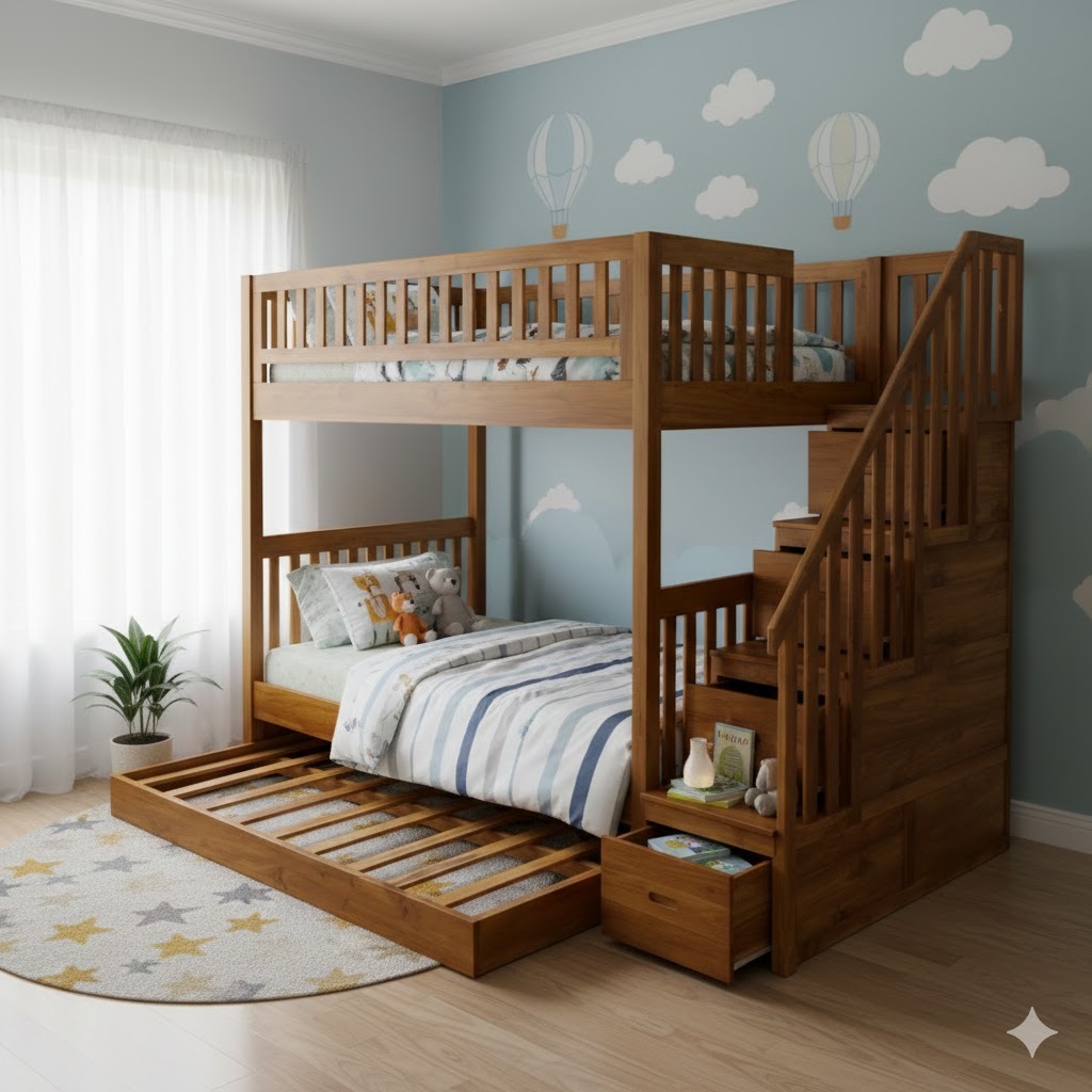 Tempat Tidur Anak 2 Tingkat Dipan Anak 2 Tingkat Minimalis Dipan Susun Anak Ranjang Anak 2 Tingkat K