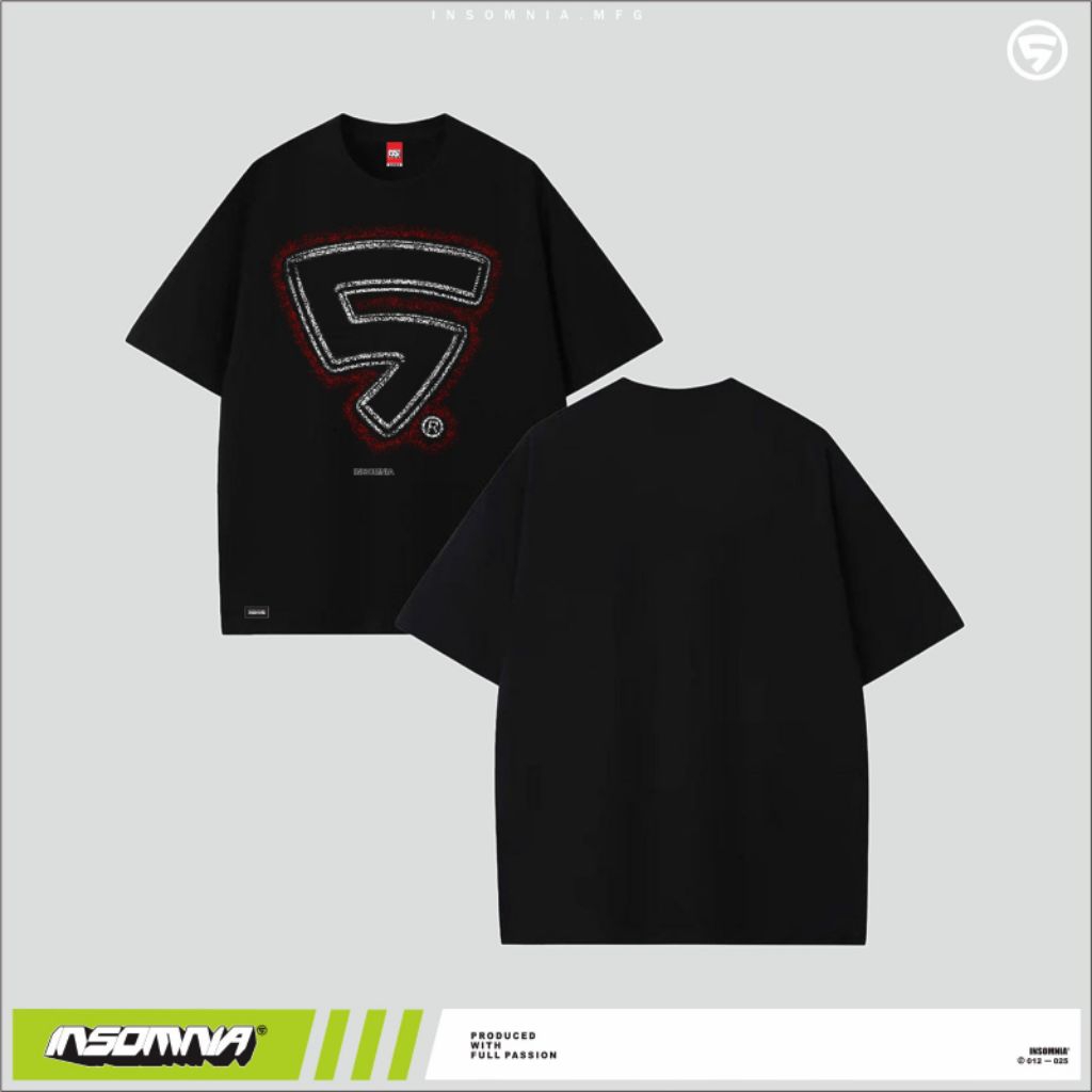 Insomnia - T-Shirt Particle Regular Fit  Kaos Pria Distro Original 100% Super Premium Men Distro Tee