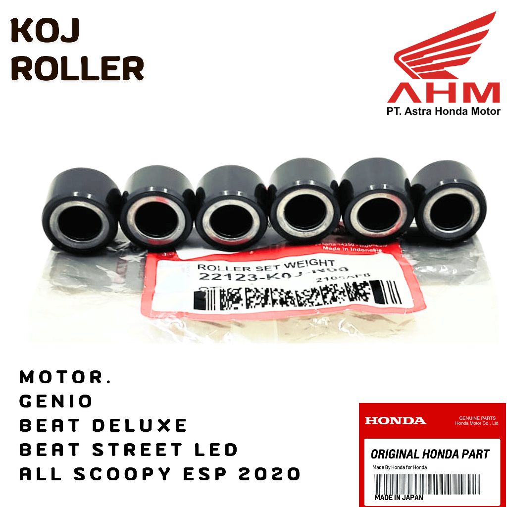 KOJ ROLLER ORIGINAL HONDA GENIO SERIES,ROLLER ORIGINAL HONDA BEAT DELUXE,ROLLER ORIGINAL HONDA BEAT 