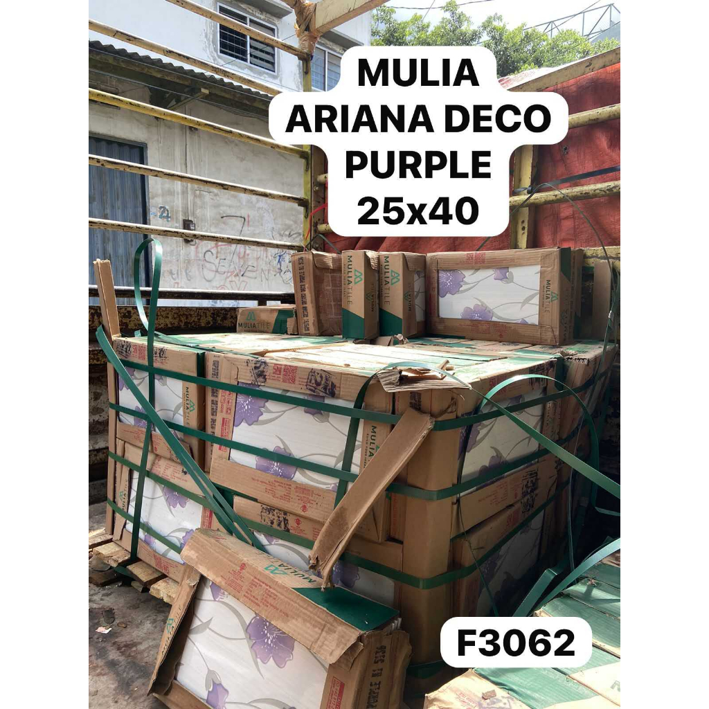 ARIANA SERIES UK.25X40 GLOSSY MOTIF BUNGA KERAMIK DINDING LANTAI MULIA TILE