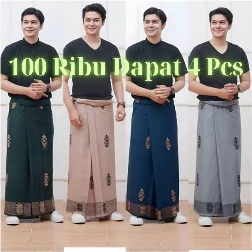 Sarung Batik 100Ribu Dapat 4Pcs Motif Sarwon Gus Iqdam Katunpolly Sarung Dewasa