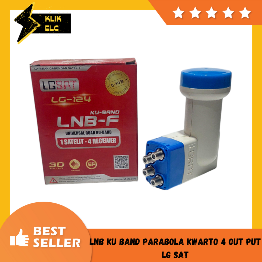 LNB KU BAND KWARTO OUT / LNB PARABOLA MINI / LNB UNTUK 4 TV/ LGSAT