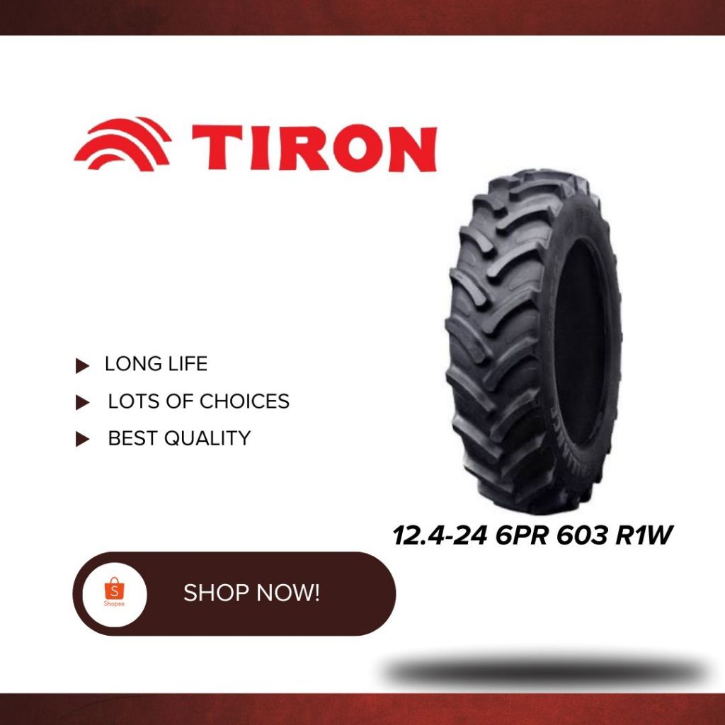Ban Traktor Tiron 12.4-24 6PR 603 R1W Tracktor YANMAR KUBOTA