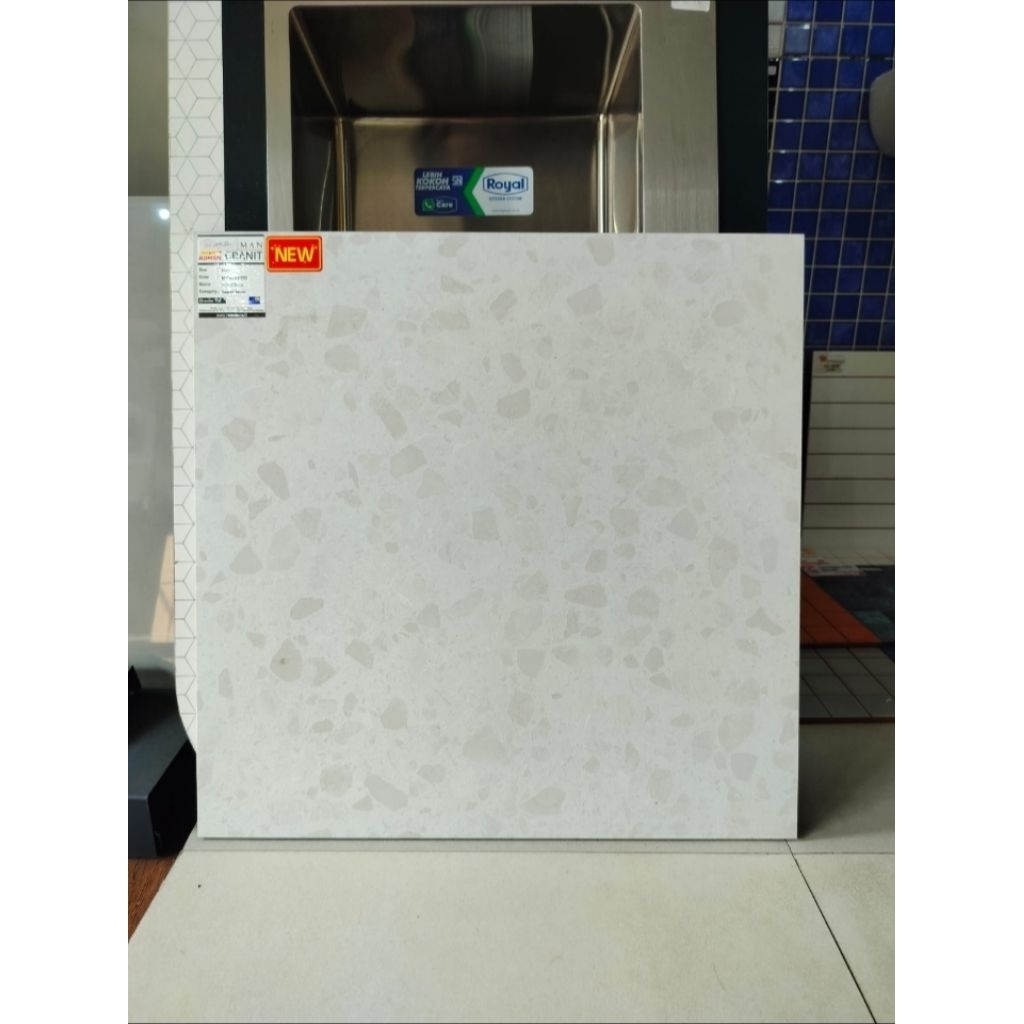 GRANIT MERK ROMAN TIPE dTRANI BONE UKURAN 60X60 PERMUKAAN TEKSTUR MATT UNTUK LANTAI ATAU DINDING