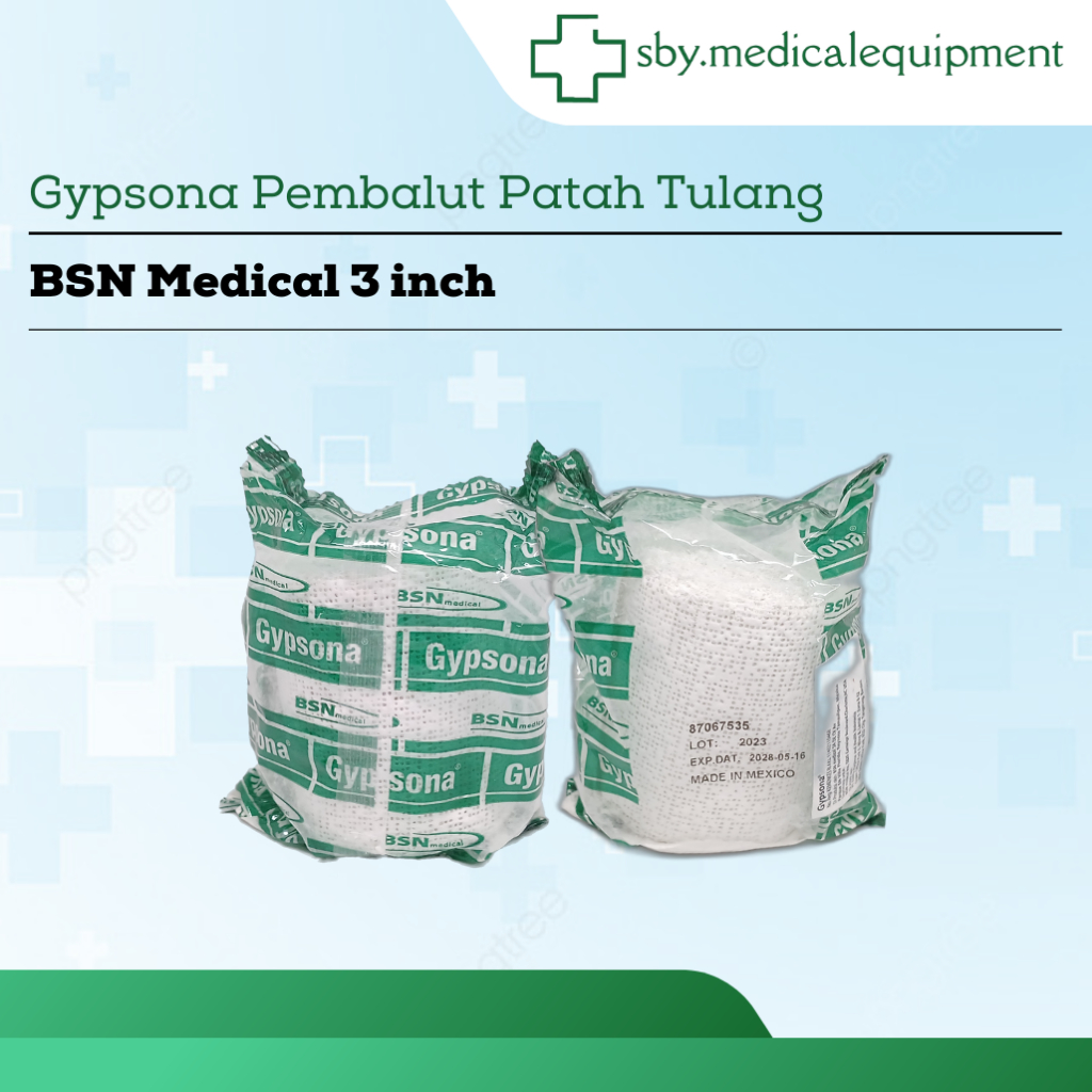Gypsona 6 inch, 4 inch dan 3 inch Perban Patah Tulang BSN Medical Pembalut Gips Patah Tulang