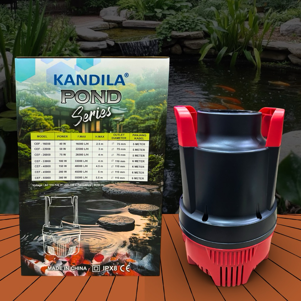 KANDILA PRO POND SERIES 16000 / 22000 / 26000 / 33000 / 40000 / 45000 / 55000 POMPA KOLAM SUBMERSIBLE PUMP