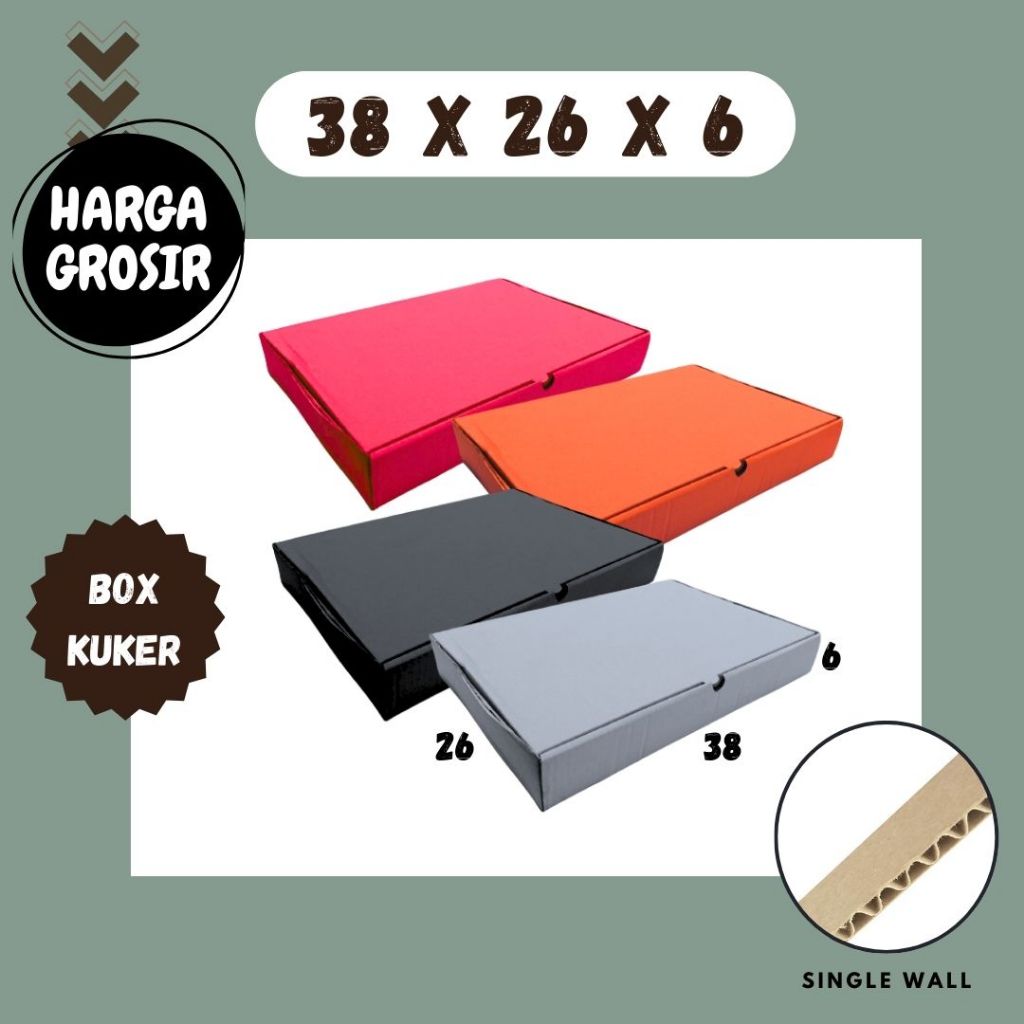 Kardus Kuker 38x26x6 LD Kue Kering Toples 250 gr isi 6 Toples Box Ied Mubarok Dus Idul Fitri Lebaran