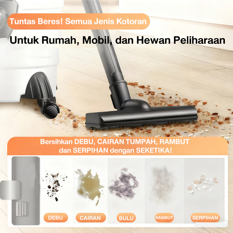 hot product tixx 15l vacuum cleaner low watt 650w vacuum cleaner debu rumah vacuum cleaner wet and