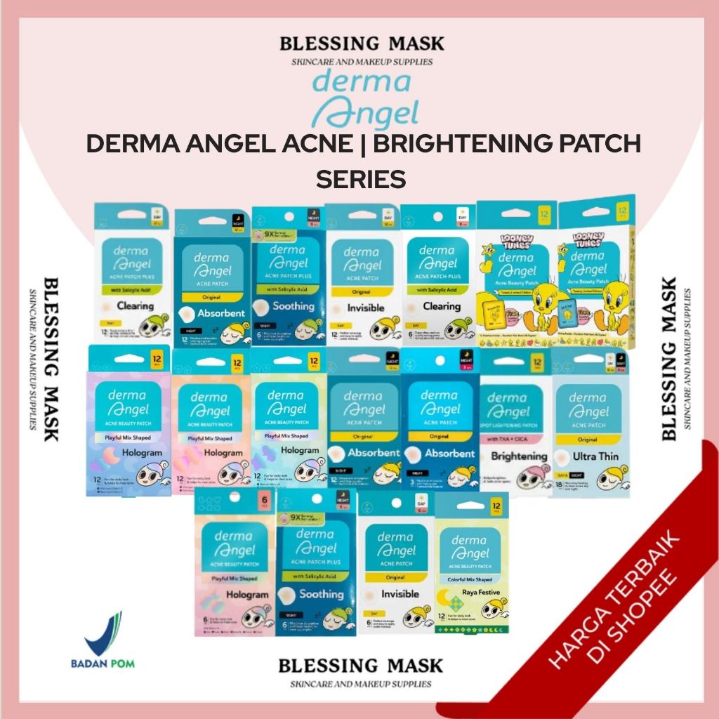DERMA ANGEL Acne Patch - DAY | NIGHT | MIX | Playful Mix Shaped