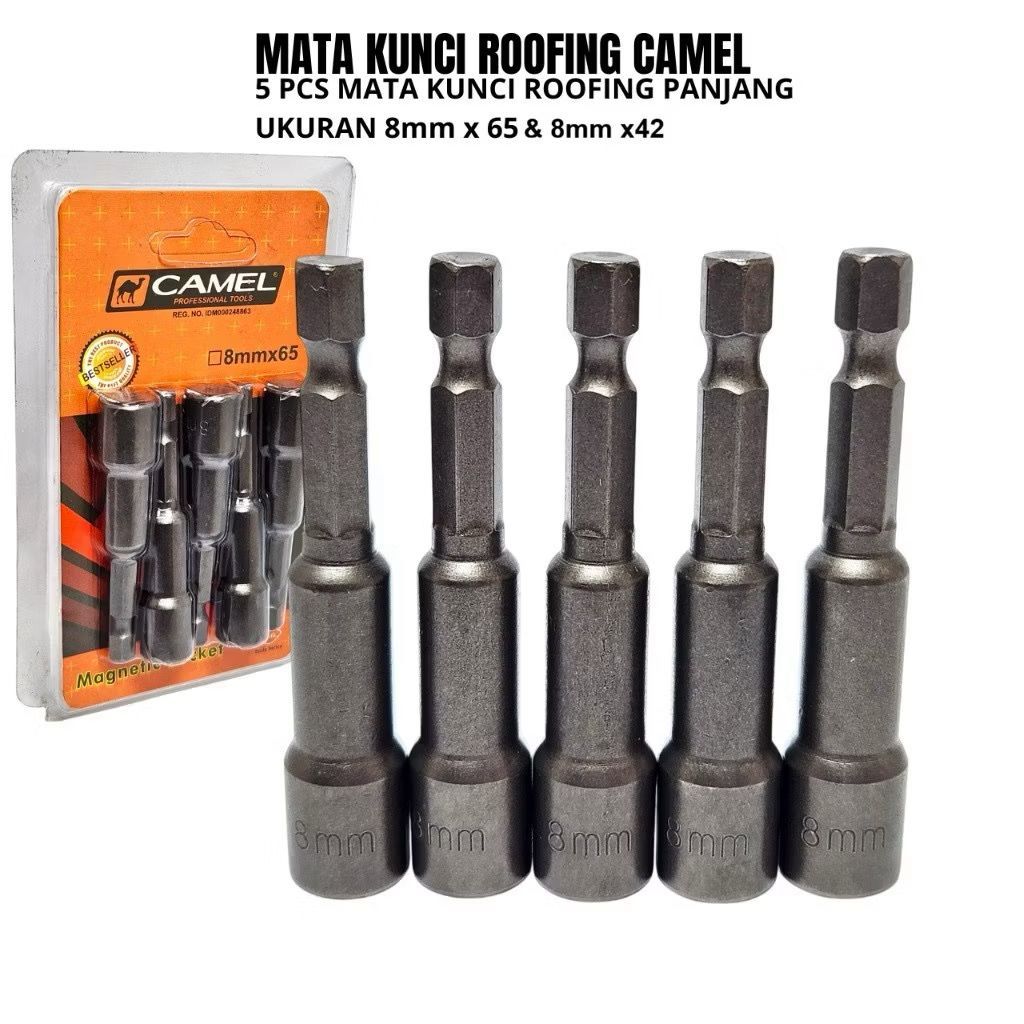 mata bor baut baja roofing camel 8 x 42 mm / mata bor roofing 8 x 65 mm