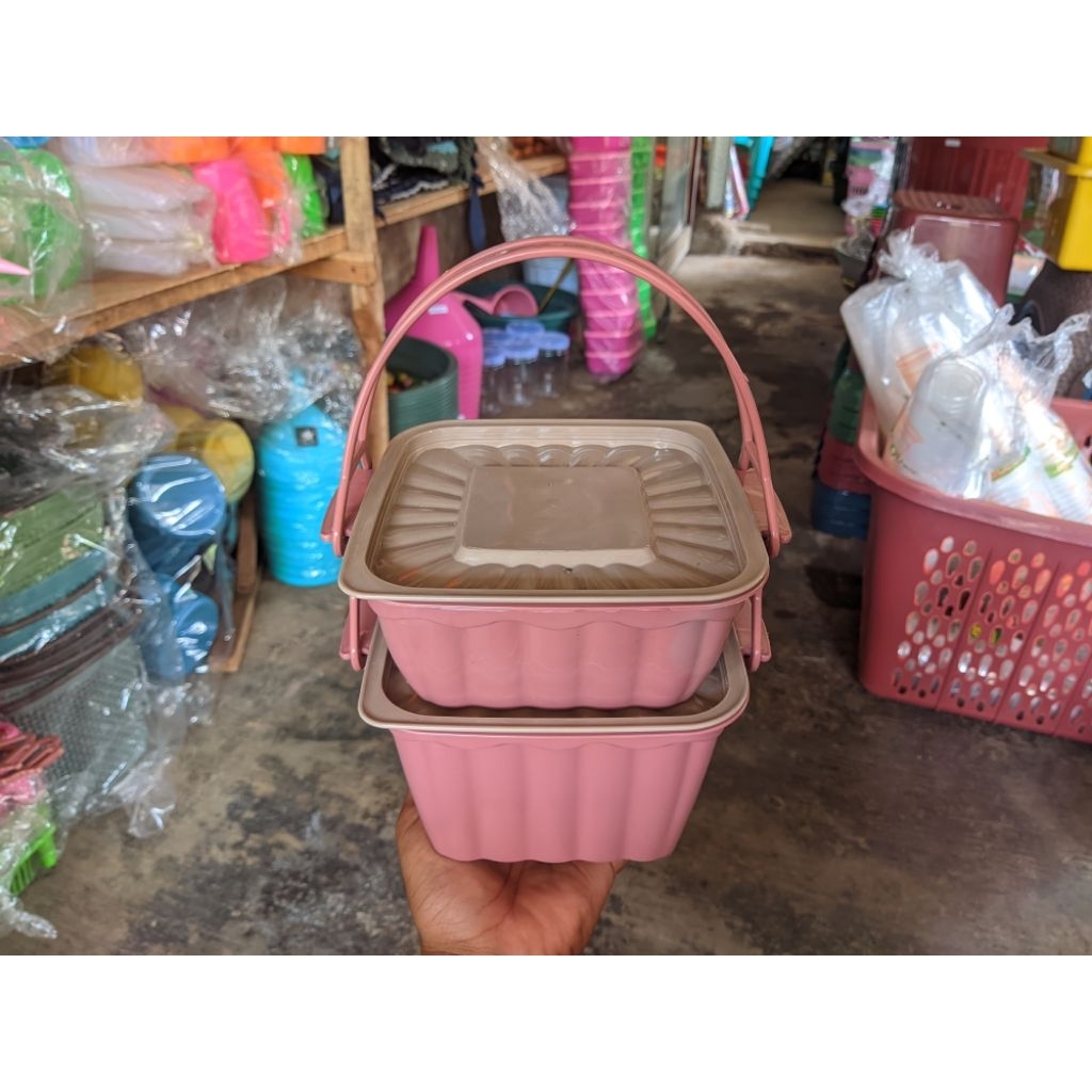 rantang mini plastik 2susun tamiya kotak