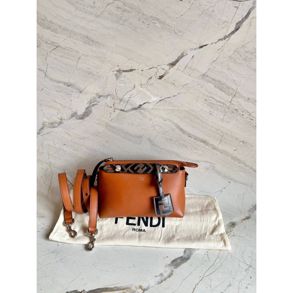 (PRELOVED) Fendi Mini BTW FF Handle Brown 2020