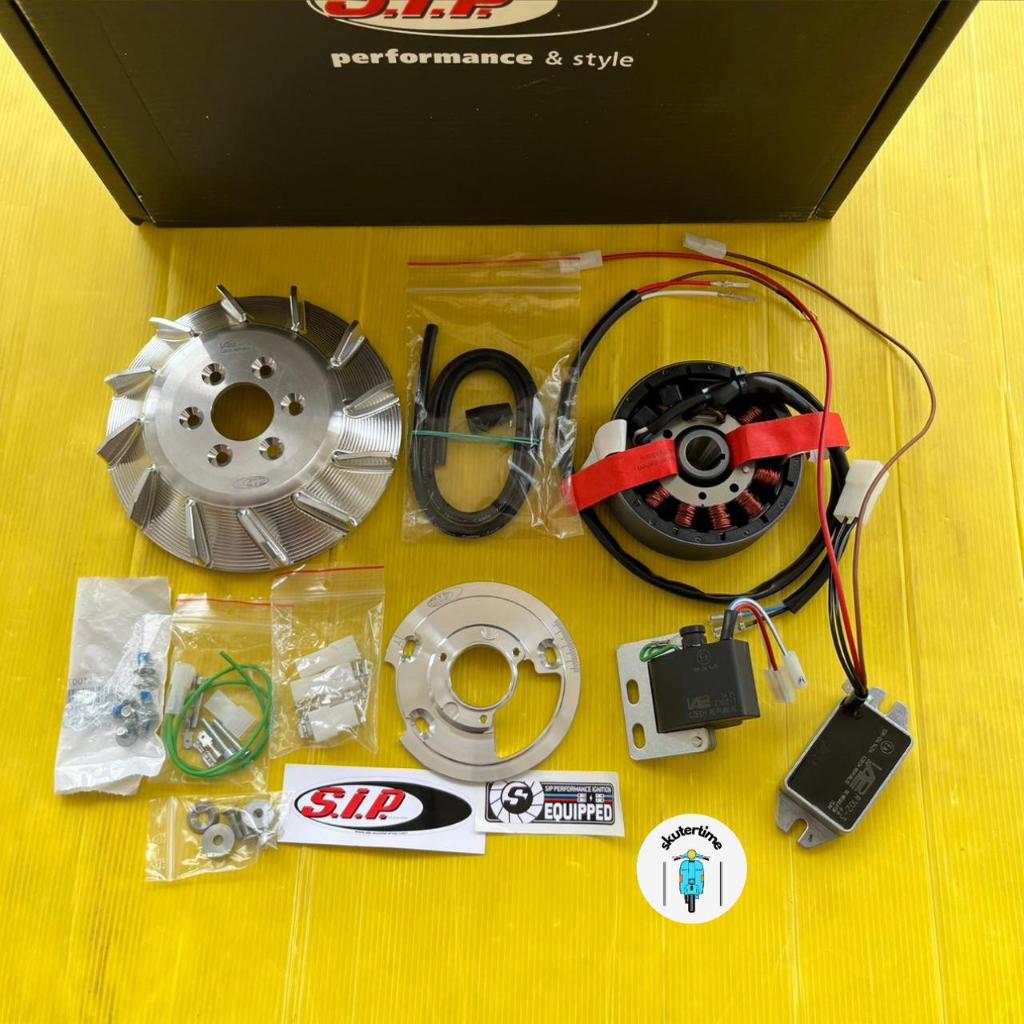 Pengapian set SIP pts cone 19 DC road utk vespa smallframe pts dkk