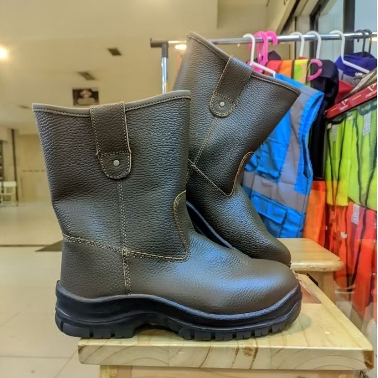 Sepatu Safety Krushers Texas Coklat - Safety Shoes Krushers Texas Original