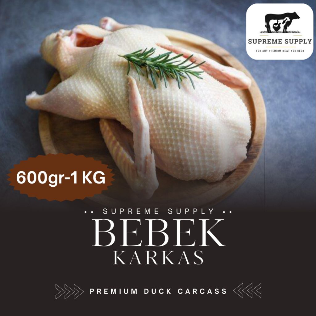PREMIUM Karkas Bebek Utuh 600gr-1,5kg | Fresh Halal Organic Duck Carcass | Ikan Daging Sapi Ayam Beb