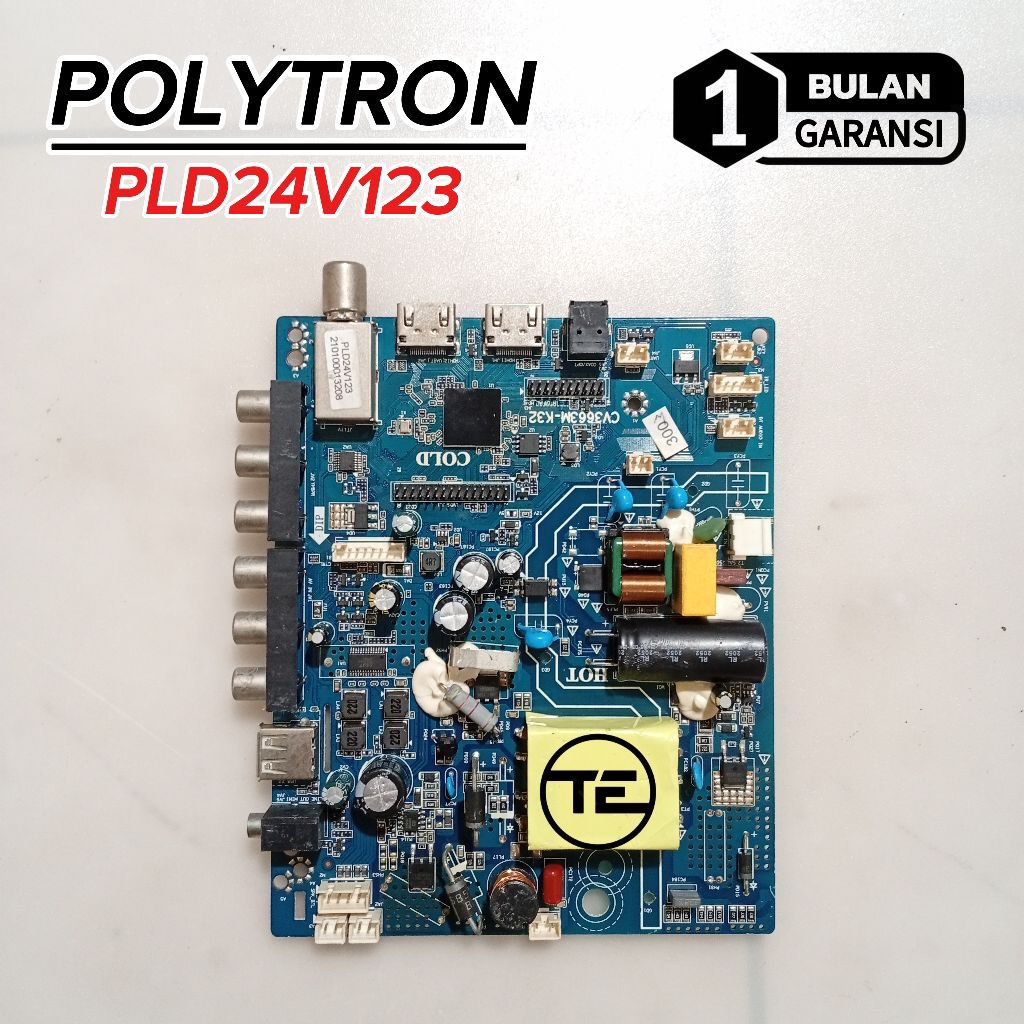 POLYTRON PLD24V123 MESIN TV LED POLYTRON PLD 24V123 MAINBOARD MOTHERBOARD TV POLYTRON