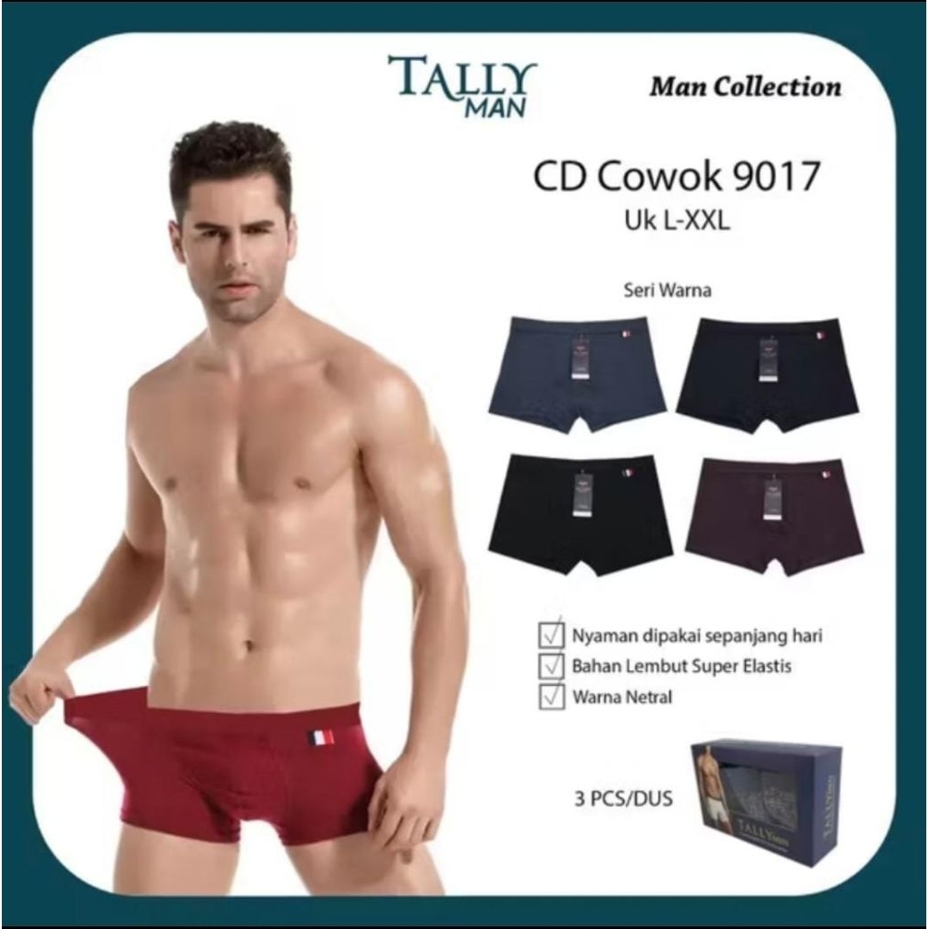 CELANA DALAM PRIA BOXER TALLY MAN 9017 1 DUS ISI 3 PCS