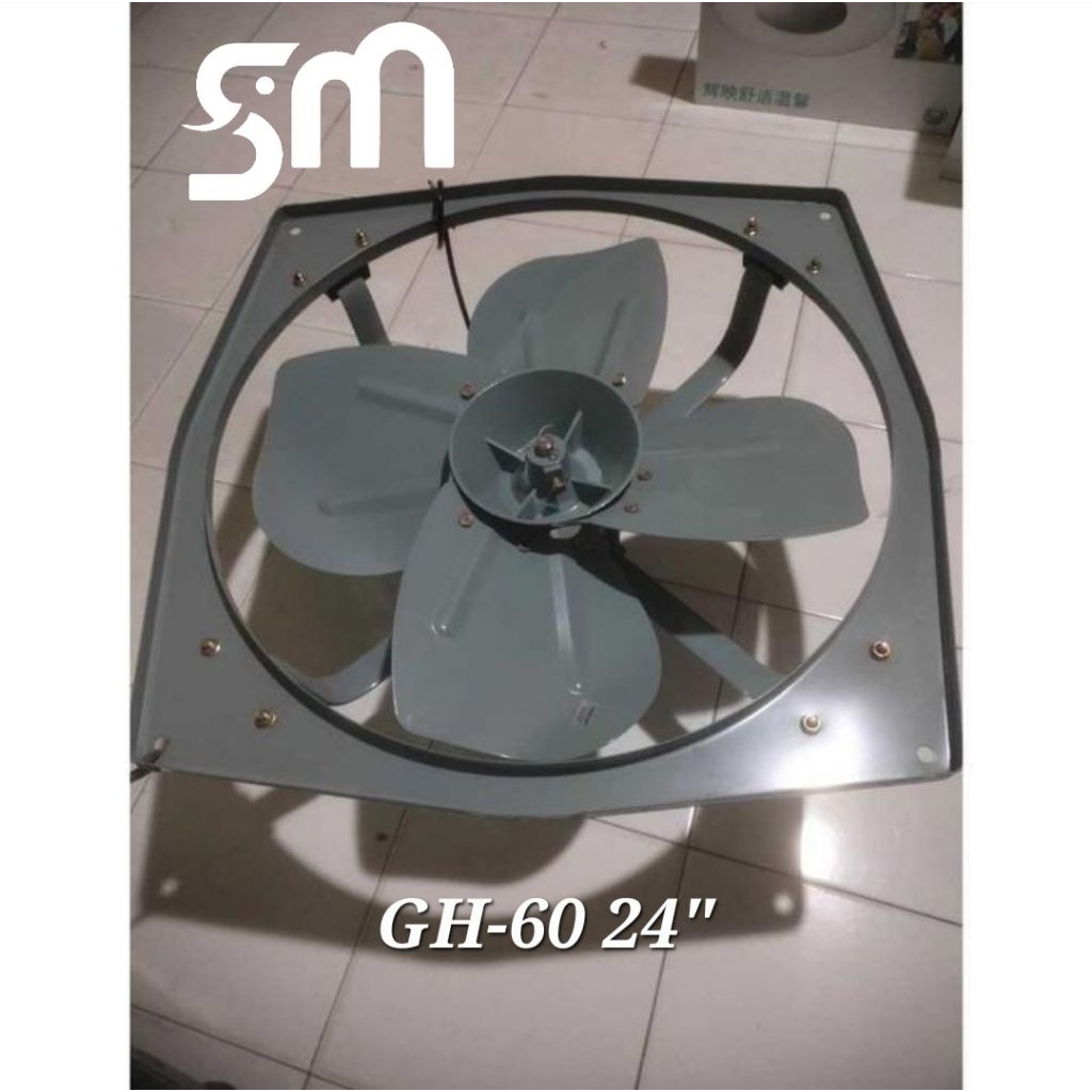 Exhaust fan dinding Visalux GH-60 24 inc hexos Industri besi 60 cm GH60
