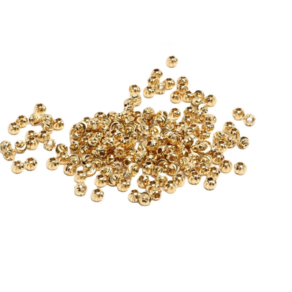 Botor Laser Gold Plate 18K,Manik Tembaga Lapis Emas 18k Bahan DIY