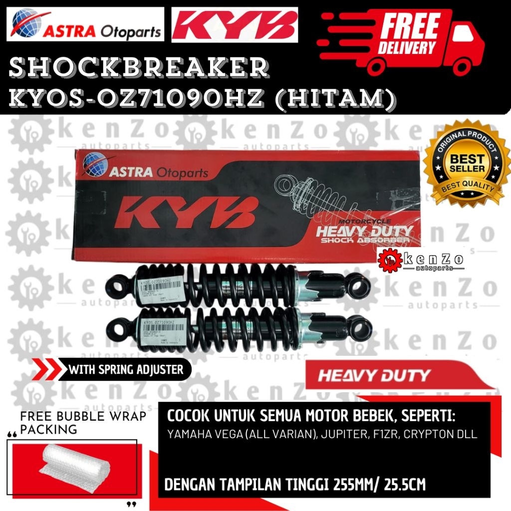 Shockbreaker Yamaha Jupiter Z Burhan Vega R Zr Rr F1Zr Kyb Heavy Duty Beban Berat OZ71090