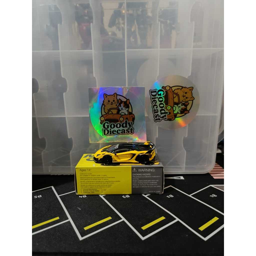 Mini GT No 639 LB Silhouette Works Lamborghini Aventador GT EVO Yellow