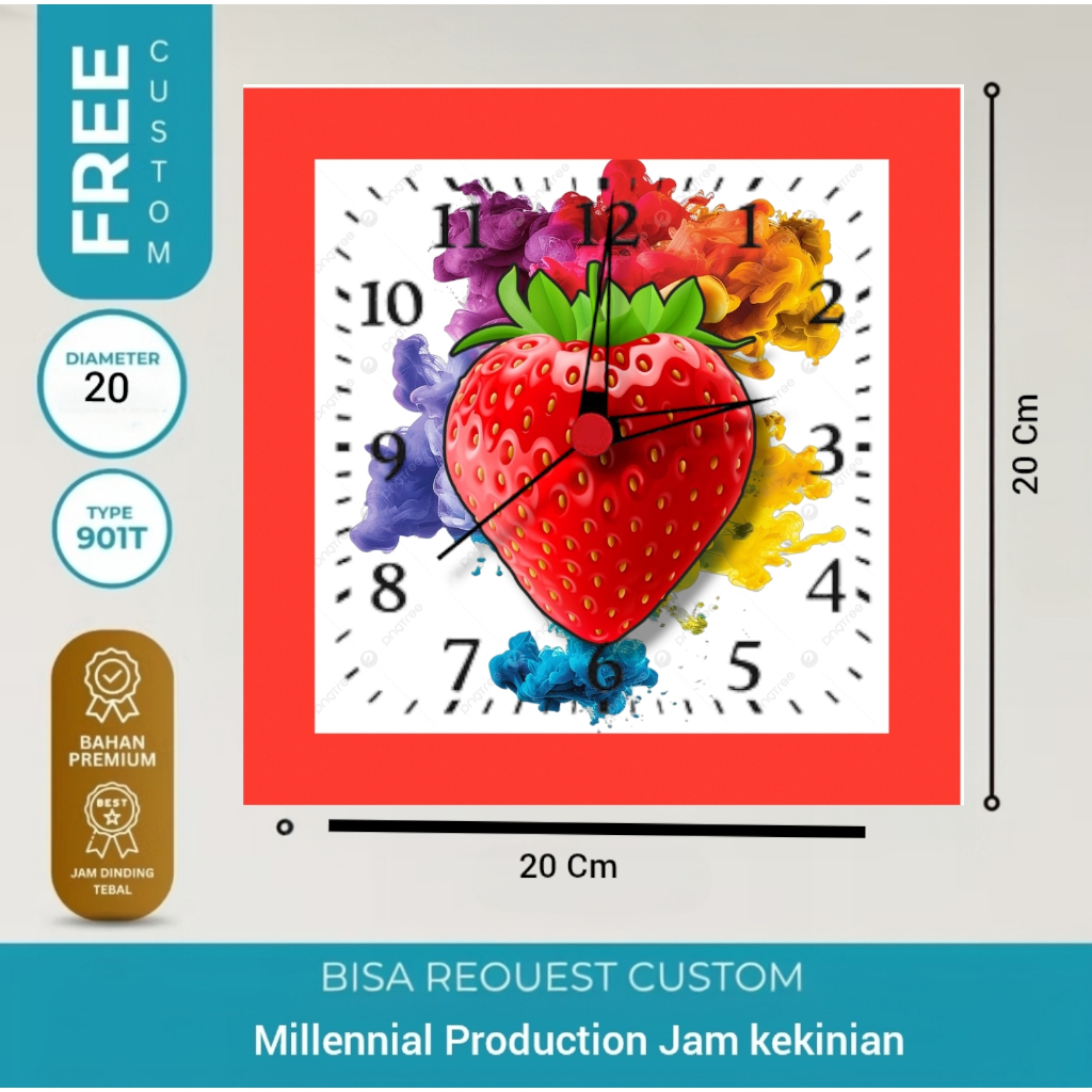 JAM DINDING GAMBAR BUAH BUAHAN SEGAR GAMBAR HD JAM KAYU UNIK