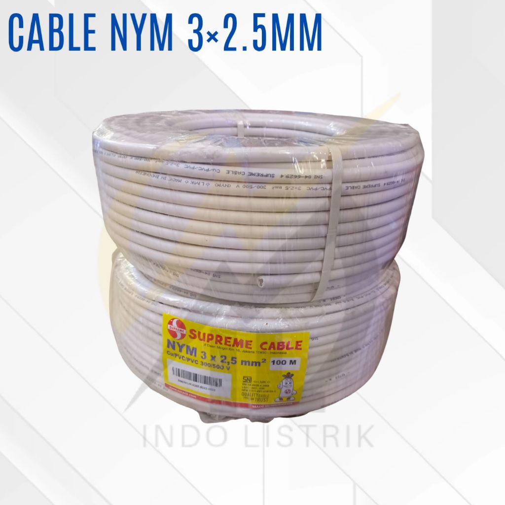 Cable Supreme NYM 3x2.5mm @100m / Kable Supreme NYM 3x2.5mm @100m