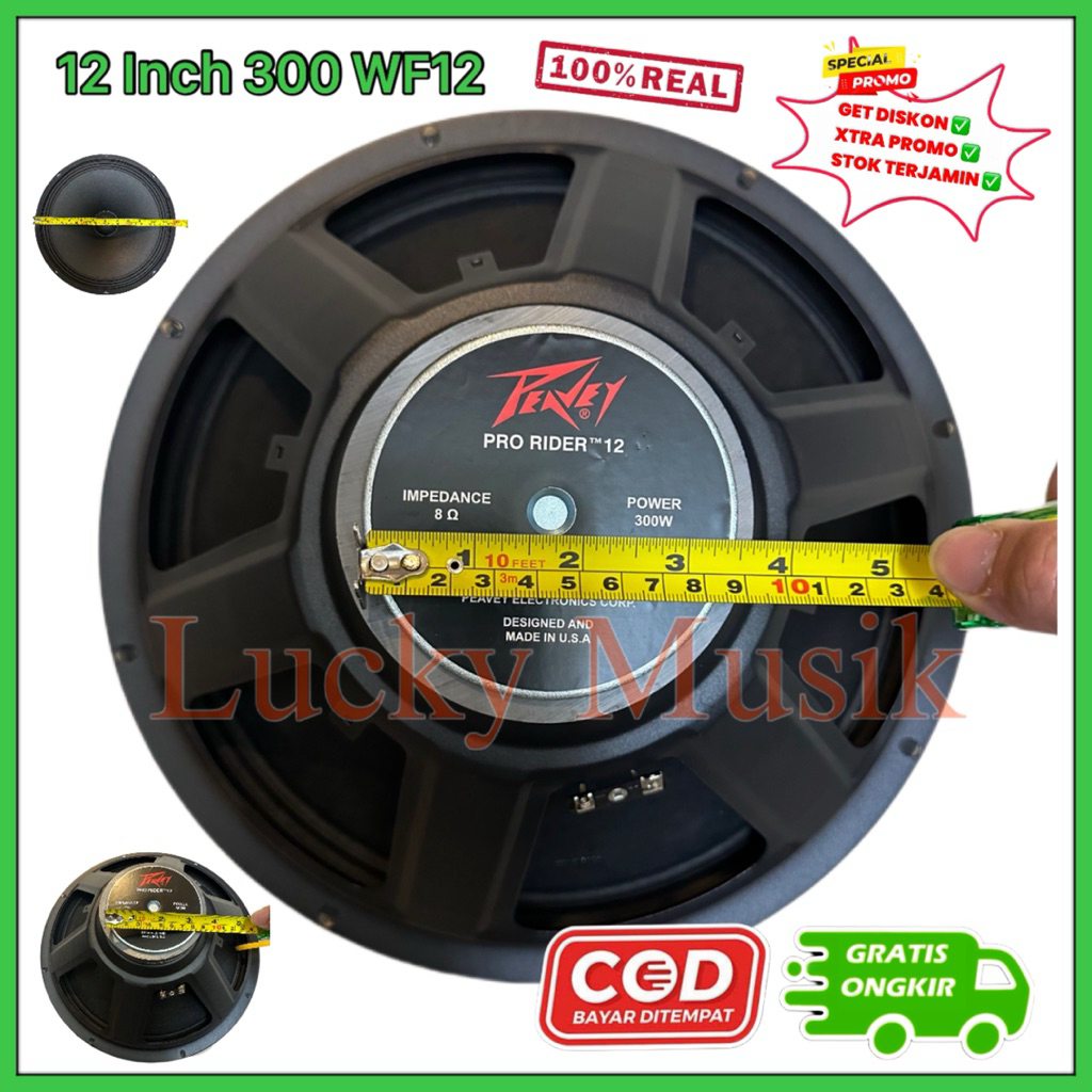 Speaker component Peavey Pro Rider 12 inch 300 watt / 12 inch 400 watt / 12 inch 600 watt speaker pe