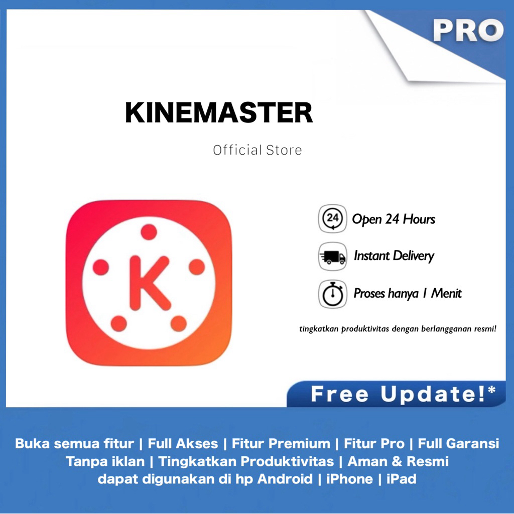 KINEMASTER ORIGINAL PREMIUM LIFETIME PRO ALL DEVICE