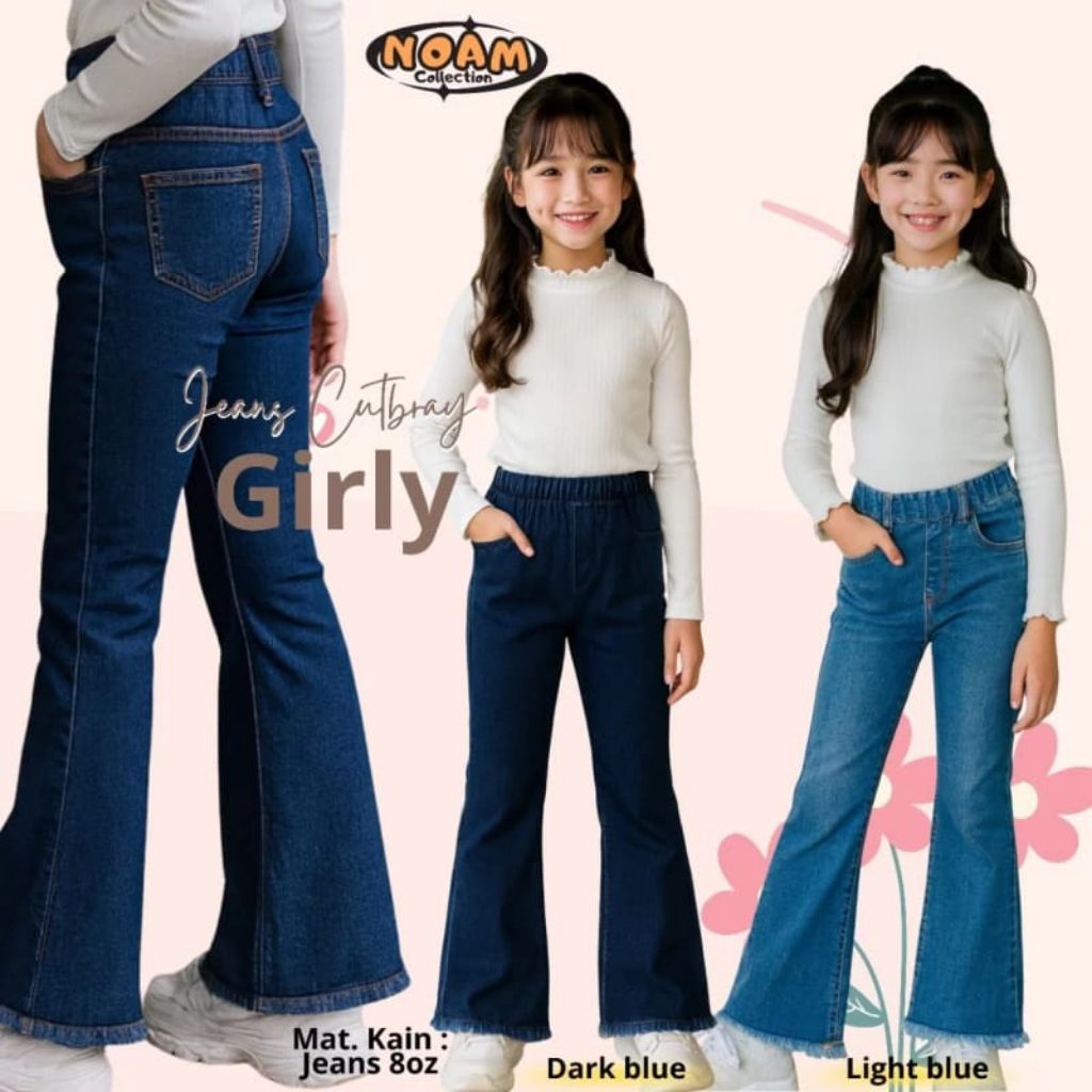 Celana jeans cutbray by Noam/ Jeans cutbray/ Jeans anak