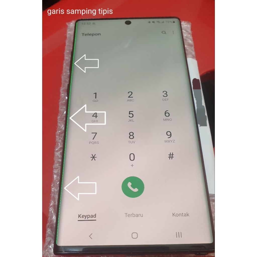OBRAL lcd samsung note 10+ plus original copotan/bawaan hp minus kecil tested