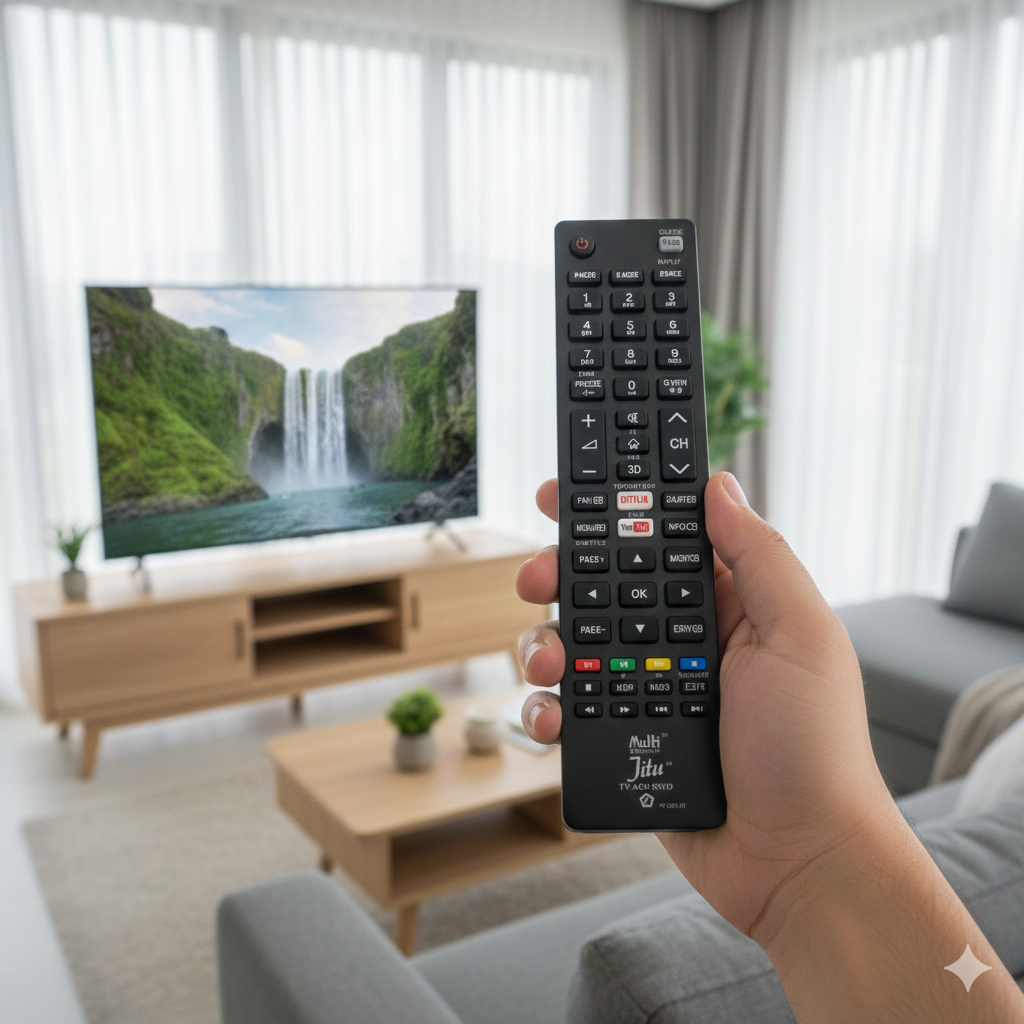 REMOTE REMOT SMART TV SANYO AQUA LED SEPERTI ORIGINAL