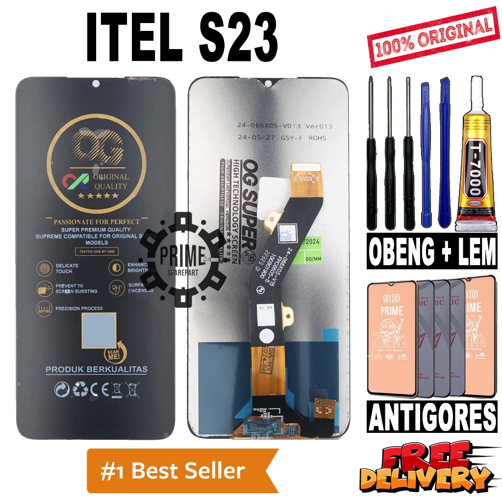 LCD TOUCHSCREEN ITEL S23 ORIGINAL OEM LCD ITEL S23 FULLSET