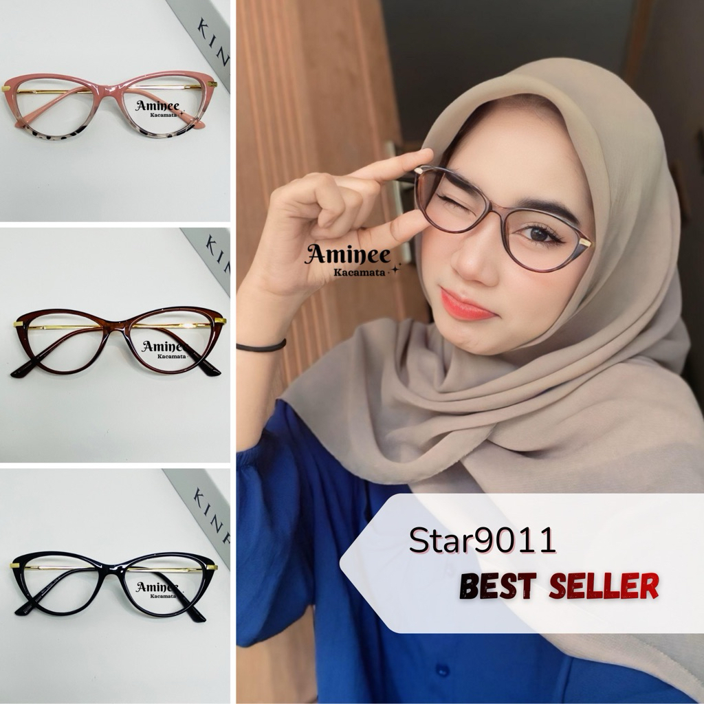 AmineeKacamata Frame kacamata Star9011