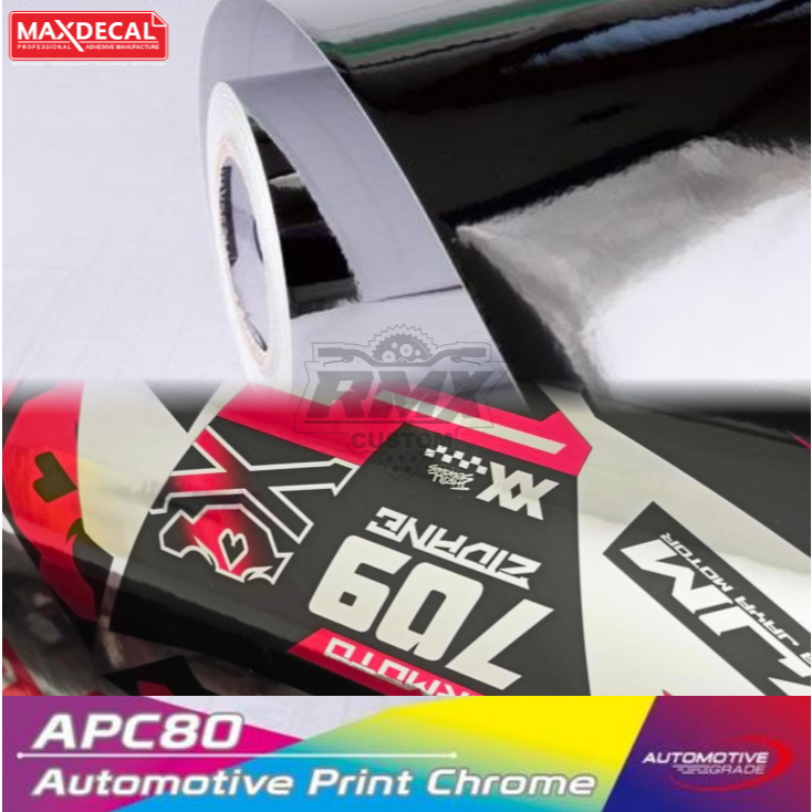 CUSTOM DECAL CHROME FULLBODY - DEKAL STIKER KROM CROM CROME MIRROR CRF 110 150 250 450 R/L, KLX DTRA