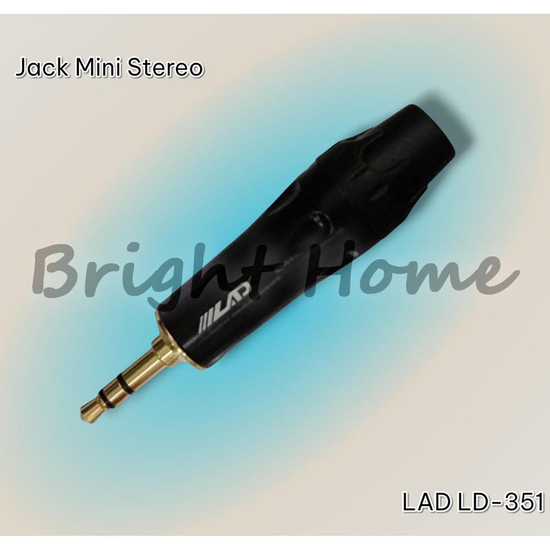 LAD LD-351 Jack Akai Mini Stereo Konektor Audio 3.5mm TRS 3-pole plug