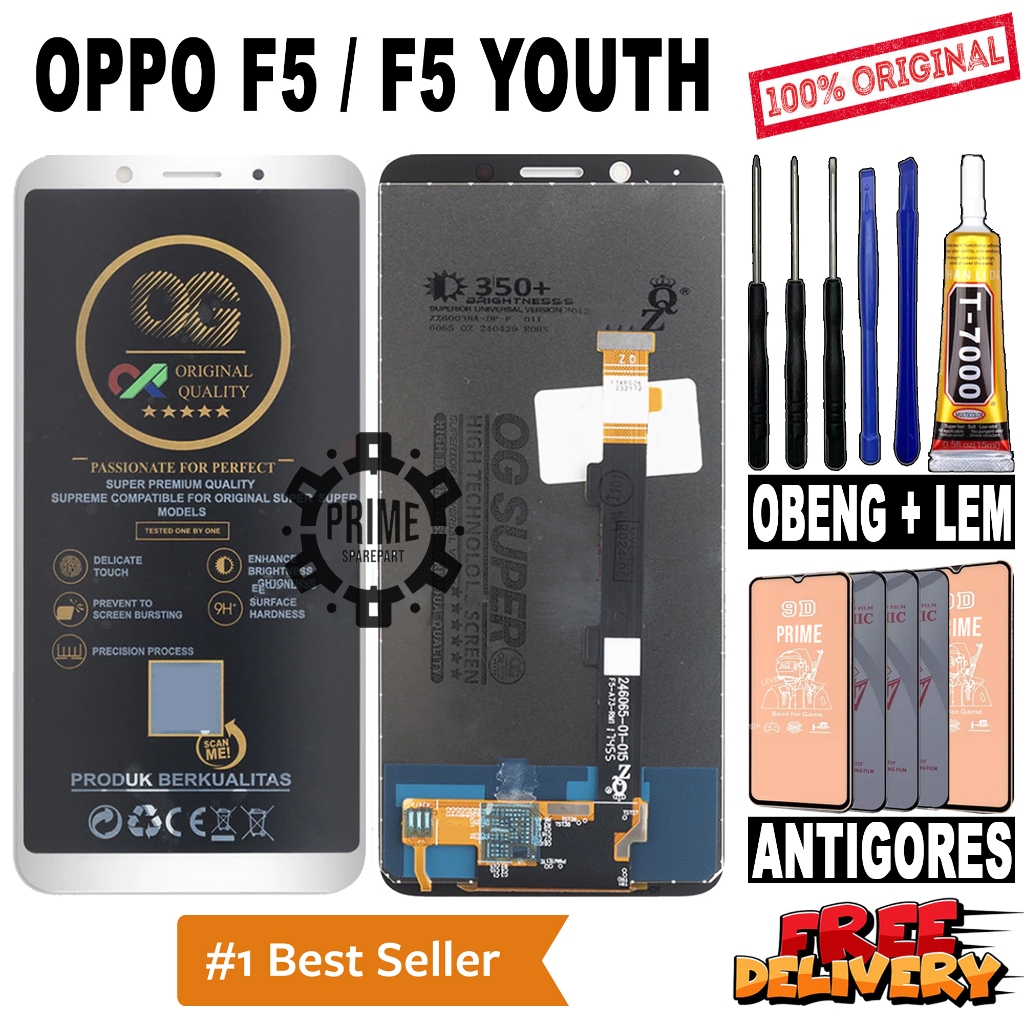 LCD TOUCHSCREEN OPPO F5 / OPPO F5 YOUTH ORIGINAL OEM LCD OPPO F5 / F5 YOUTH FULLSET